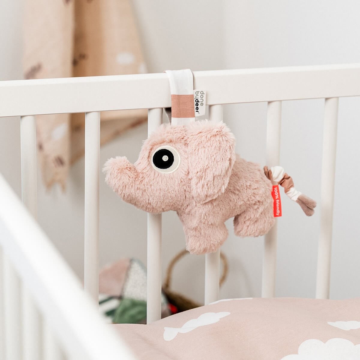 Done by Deer Pozytywka dla niemowlaka Słonik Elphee Powder