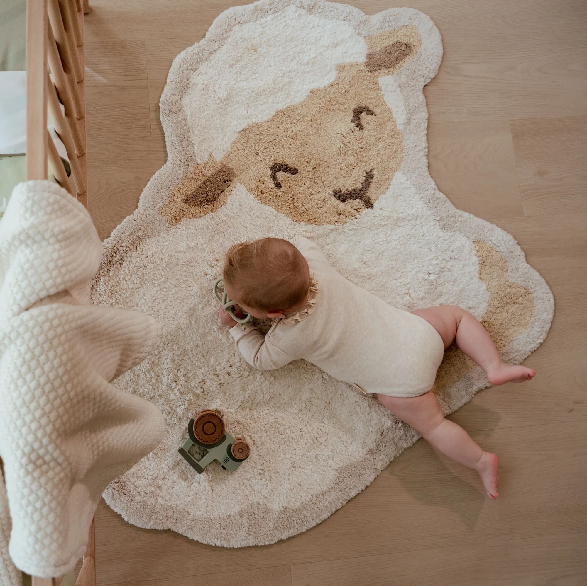 Little Dutch Dywan dziecięcy bawełniany Owieczka 118 x 80cm