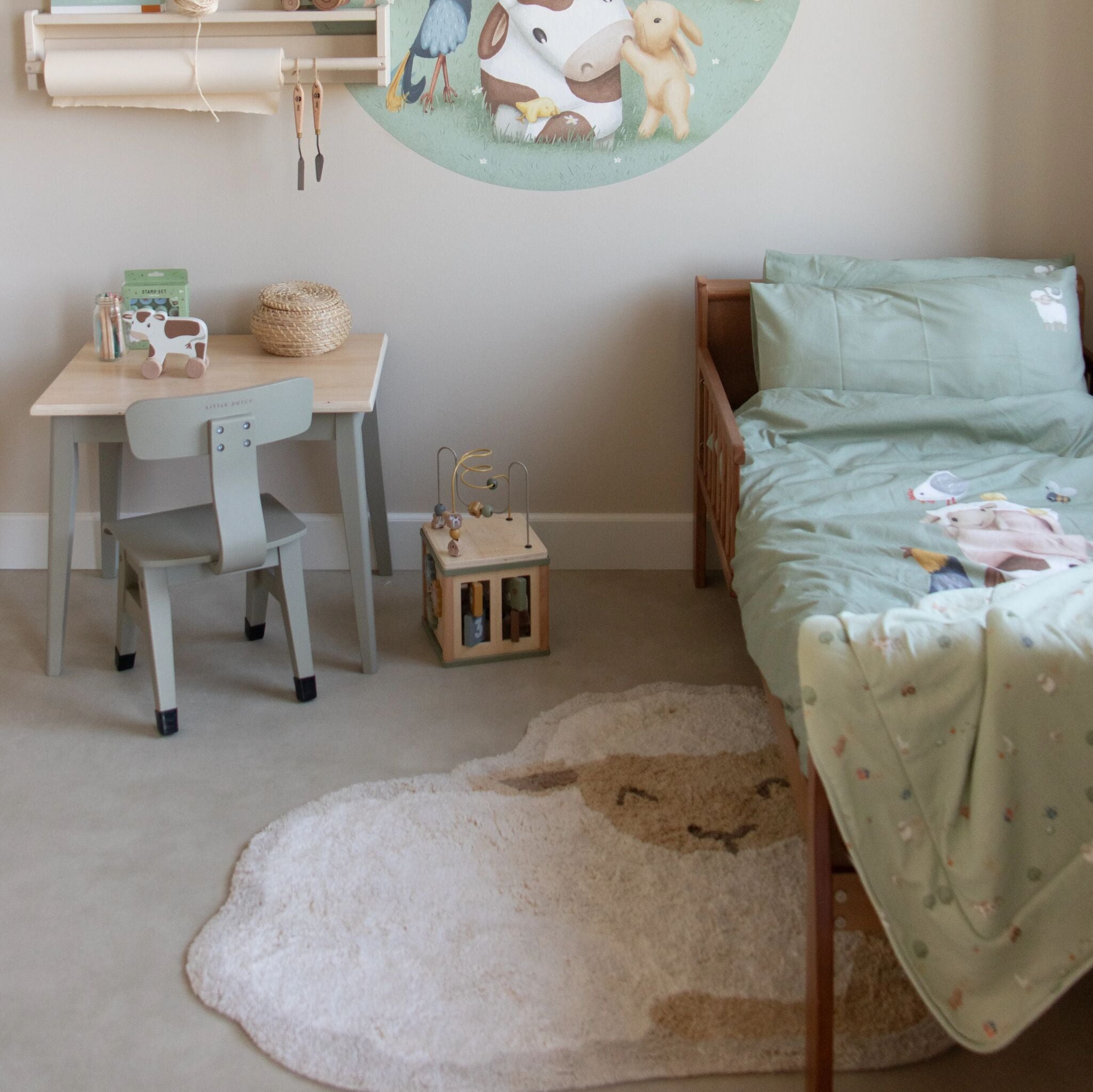 Little Dutch Dywan dziecięcy bawełniany Owieczka 118 x 80cm