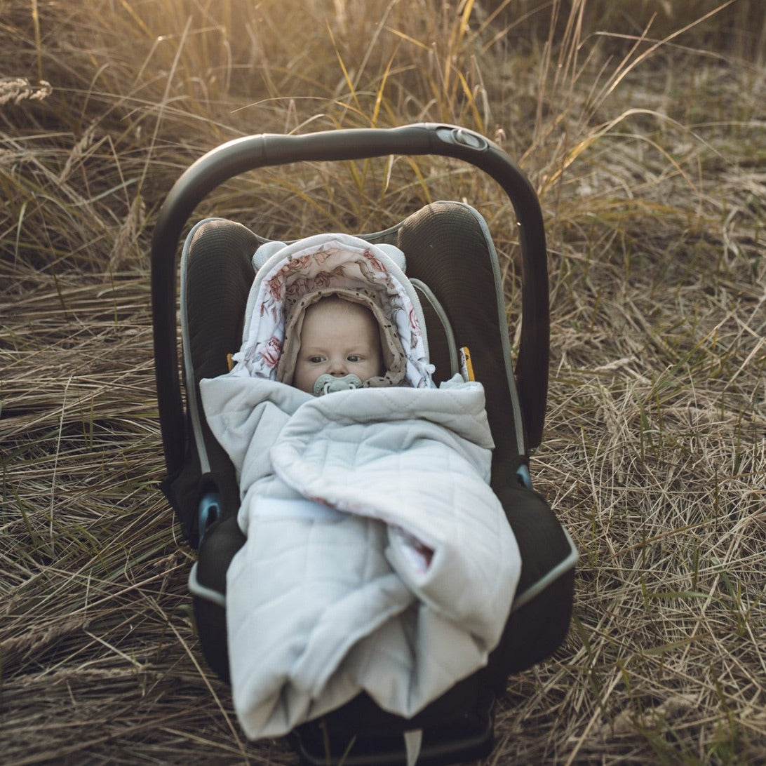 Baby Steps Kocyk i otulacz do fotelika wózka Natura Vintage Beige