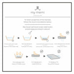 My Memi Otulacz z wełny merino cream Leaves - premium collection