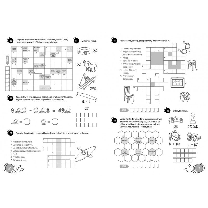 Aksjomat Łamigłówki dla dzieci na cały rok 365 krzyżówek rebusów