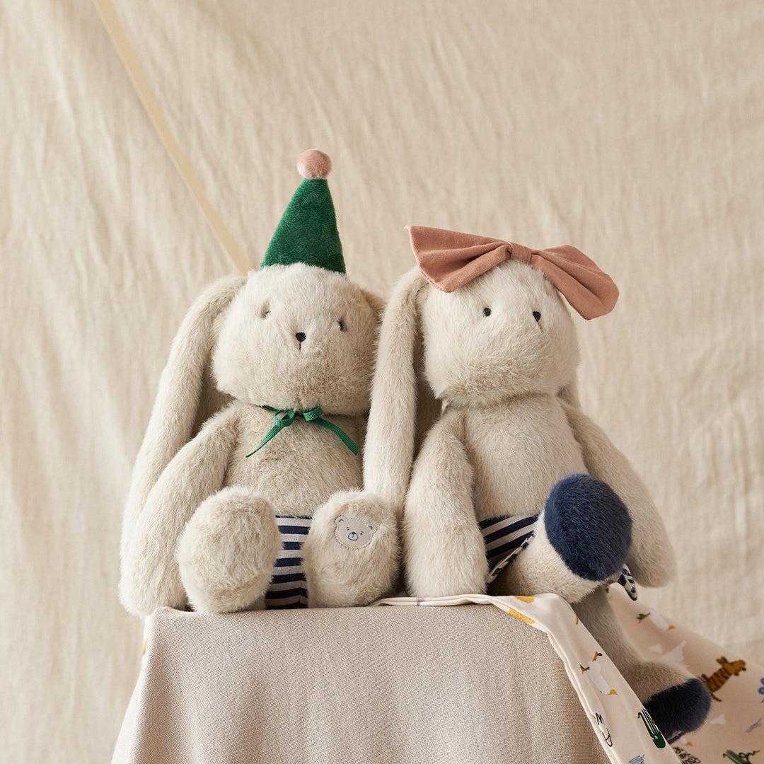 Liewood Królik przytulanka dla dzieci Babette Mist / Navy stripe mix