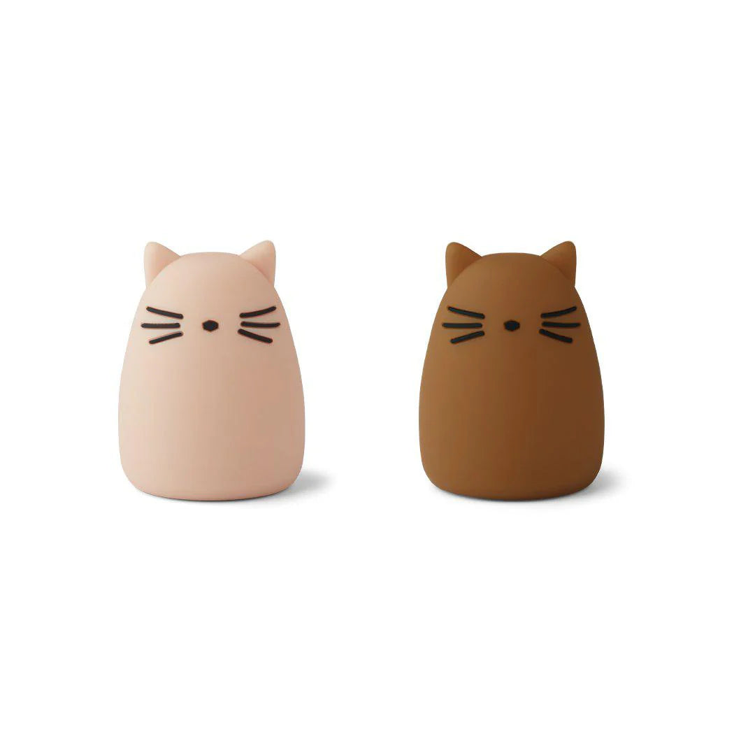 Liewood Lampka nocna dla dzieci Cat Rose Golden Caramel 2 Pack