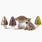 Minikane Lampka nocna w kształcie grzybka ciemny róż