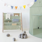 3 Sprouts Stojak na książki dla dzieci Recycled Solid Green