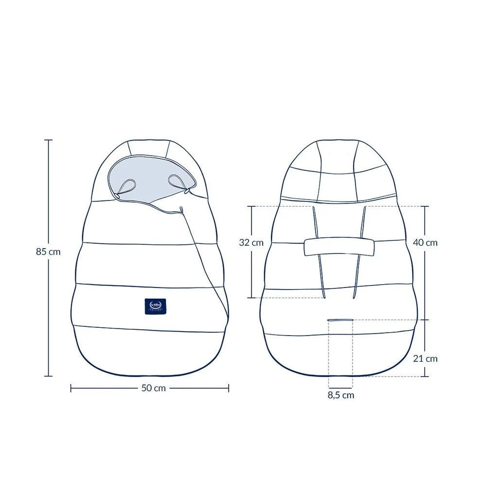 La Millou Śpiworek do wózka zimowy Baby Multi Black