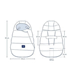 La Millou Śpiworek do wózka zimowy Baby Multi Wind Blue