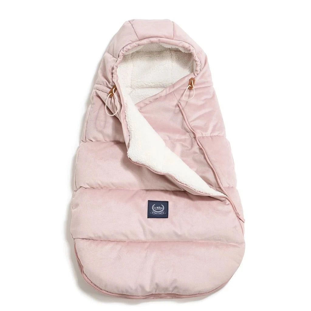La Millou Śpiworek do wózka zimowy Baby Smoke Rose