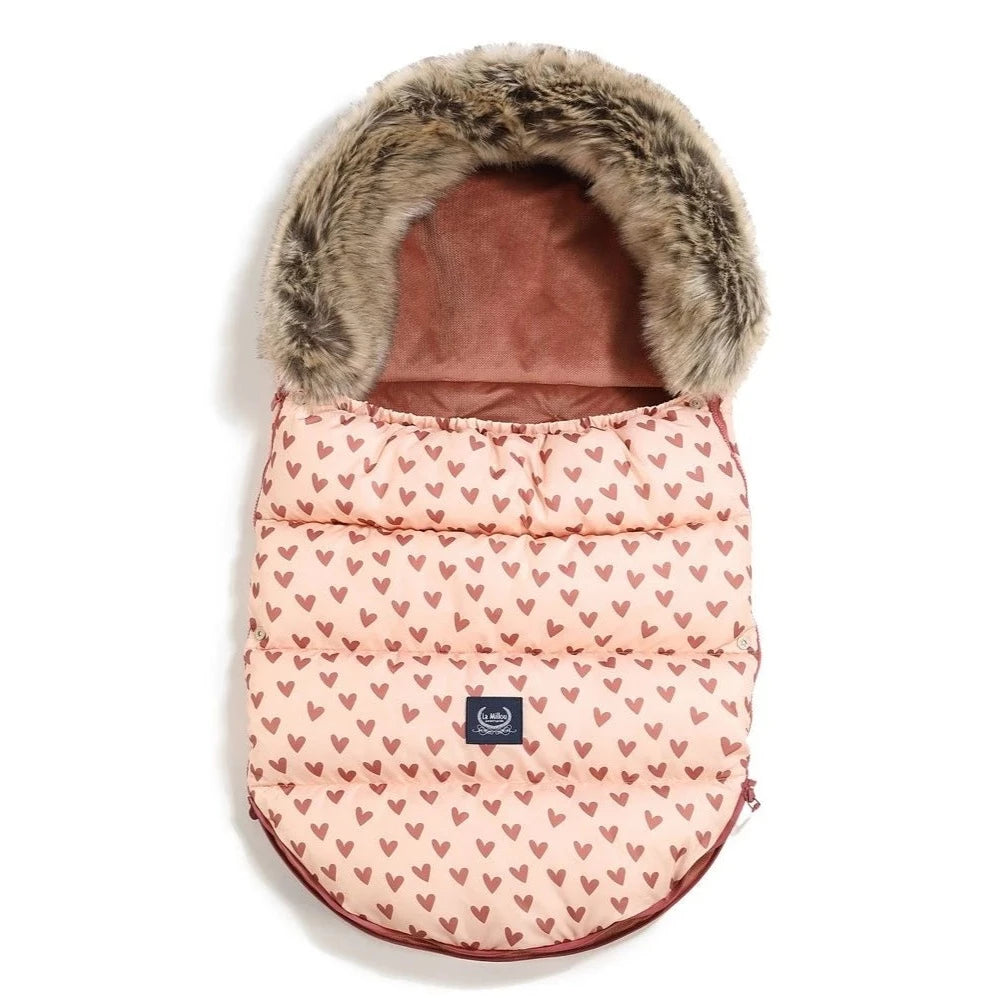La Millou Śpiworek do wózka Combo Heartbeat Pink