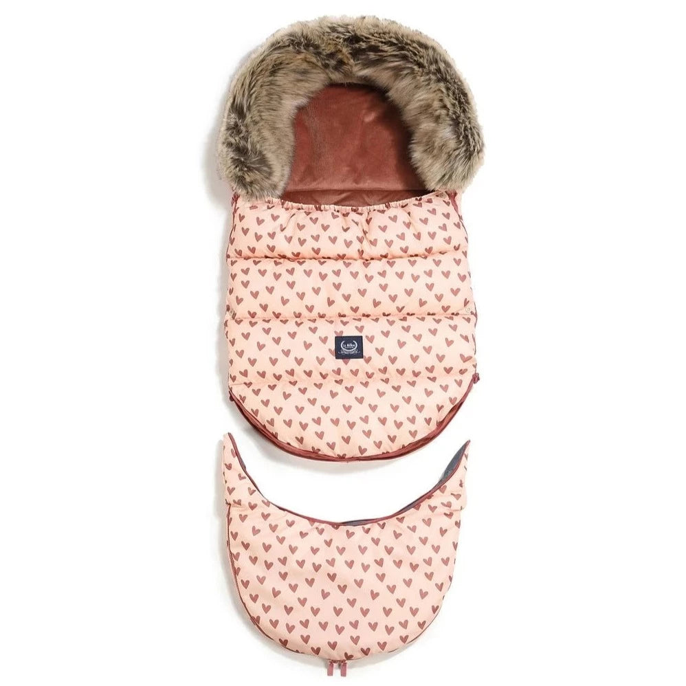 La Millou Śpiworek do wózka Combo Multi Heartbeat Pink