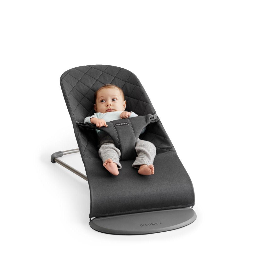 Babybjorn Leżaczek dla niemowlaka Bliss Woven Antracyt zabawka
