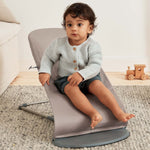 Babybjorn Leżaczek dla niemowlaka Bliss Woven Piaskowoszary zabawka