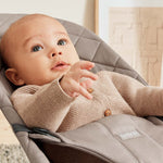 Babybjorn Leżaczek dla niemowlaka Bliss Woven Piaskowoszary zabawka