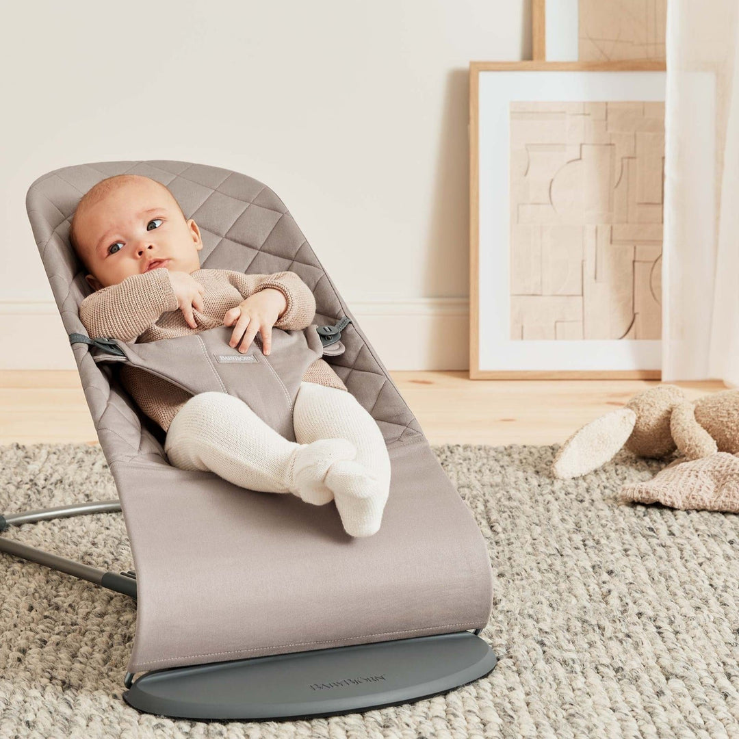 Babybjorn Leżaczek dla niemowlaka Bliss Woven Piaskowoszary