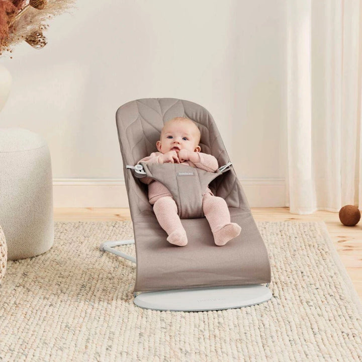 Babybjorn Leżaczek Bliss Woven Sand Grey