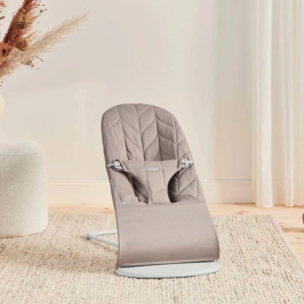 Babybjorn Leżaczek Bliss Woven Sand Grey