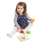 Teder Leaf Toys Drewniana układanka sensoryczna Ogród