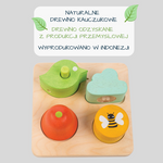 Teder Leaf Toys Drewniana układanka sensoryczna Ogród