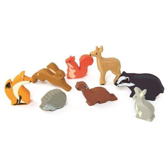 Tender Leaf Toys Drewniane figurki dla dzieci Leśne zwierzęta