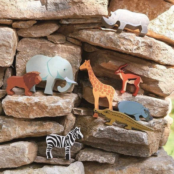 Tender Leaf Toys Drewniane figurki dla dzieci Safari
