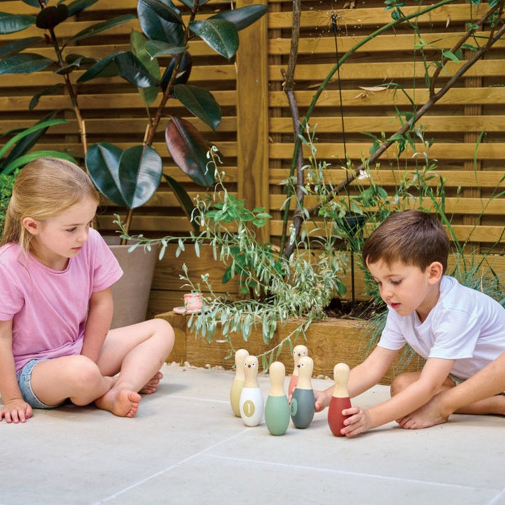 Teder Leaf Toys Drewniane kręgle dla dzieci