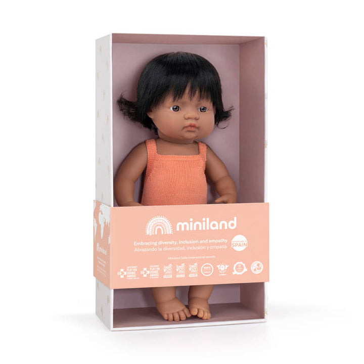 Miniland Lalka dziewczynka Hiszpanka Colourful Edition 38 cm