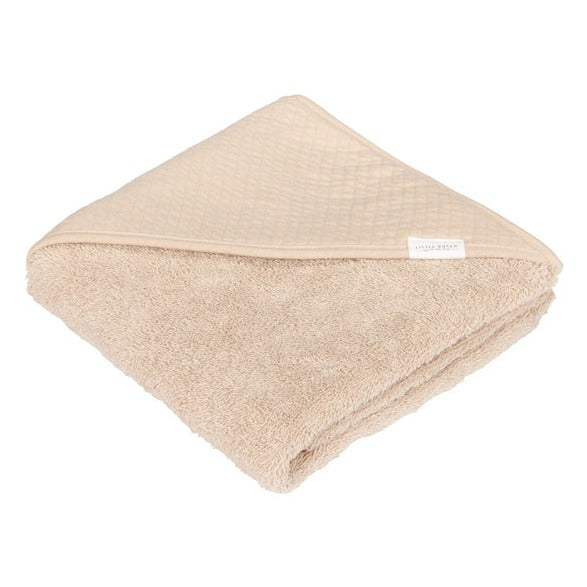 Little Dutch Bawełniany ręcznik dla niemowlaka Pure Beige 75 x 75 cm