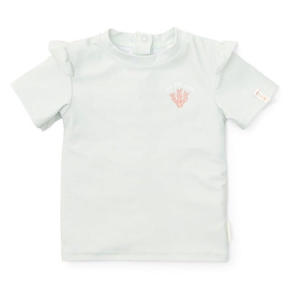 Little Dutch Koszulka kąpielowa z falbankami z kolekcji Sea Green rozmiar 98/104