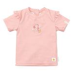 Little Dutch Koszulka kąpielowa z falbankami z kolekcji Seahorse Pink rozmiar 74/80
