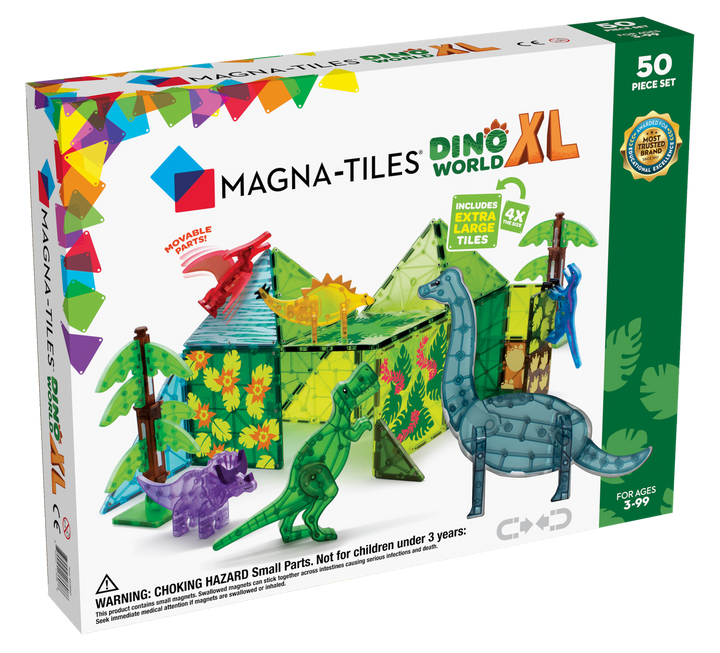 Magna TilesKlocki Magnetyczne Dino World XL 50 elem.