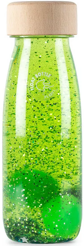 Petit Boum Zabawka sensoryczna Butelka Float zielona