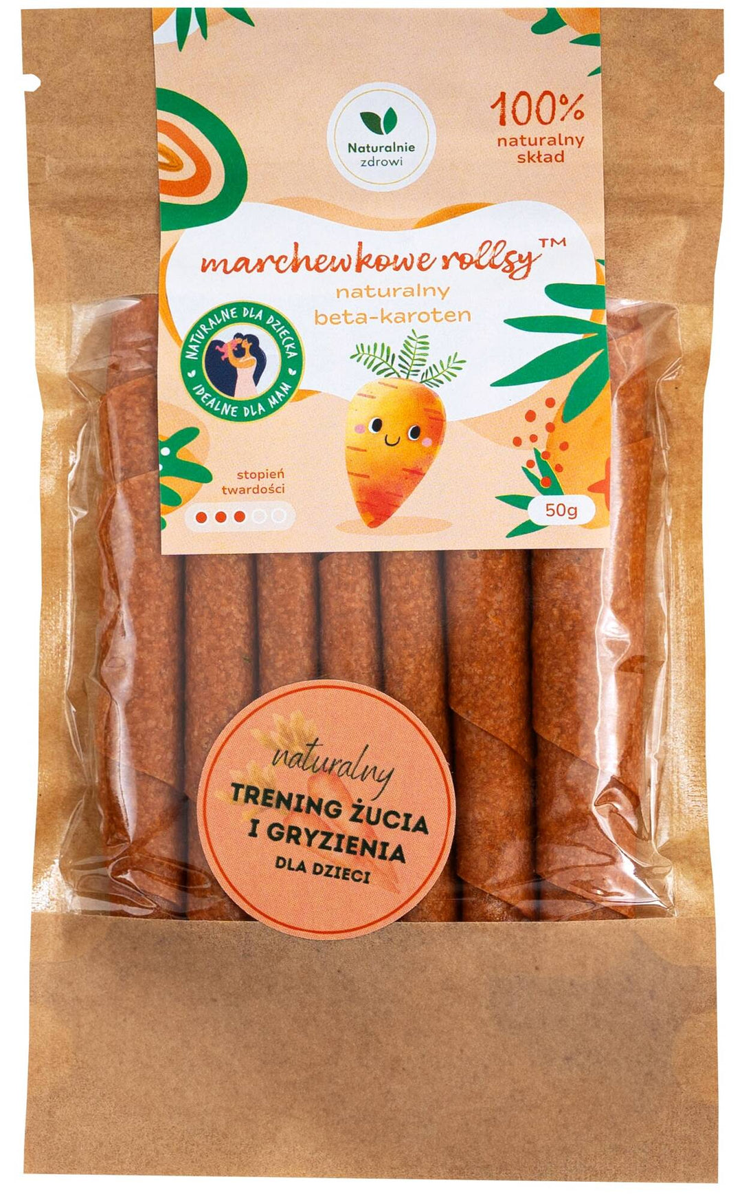 Naturalnie Zdrowi Marchewkowe rollsy naturalny betakaroten  50g