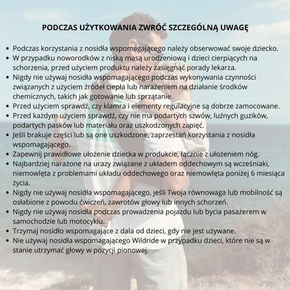 Wildride Nosidło dla dziecka wspomagające Brown Leopard