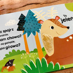 Harperkids Książka dla dzieci Zwierzęta w lesie Akademia Mądrego Dziecka. Dotykam, zgaduję