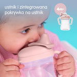b.box Kubek do nauki picia dla dziecka - zestaw 3w1 240 ml, Blush