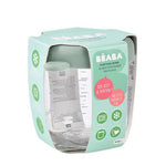 Beaba Szklany pojemnik na żywność z zamknięciem Sage green 250 ml