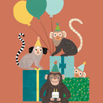 Petit Monkey Kartka prezentowa Monkey bunch