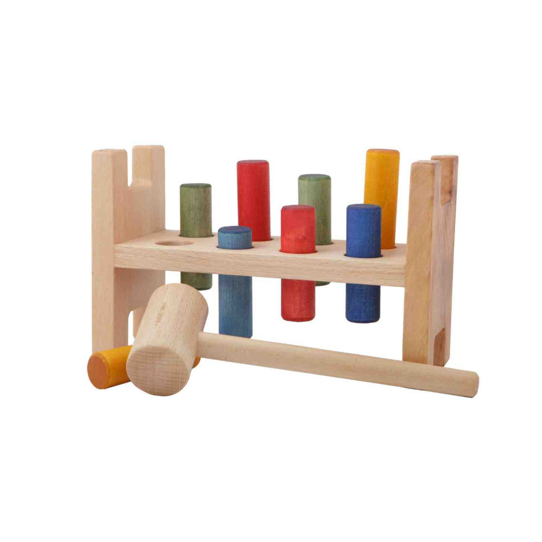 Wooden Story Drewniany przebijak dla dzieci Wielokolorowy