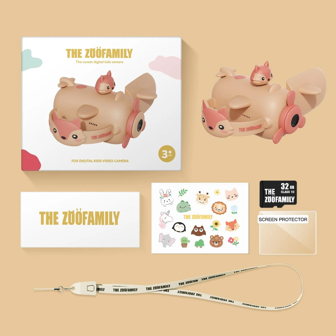 The ZooFamily Kamera dla dzieci Zoo Video Fox Pink