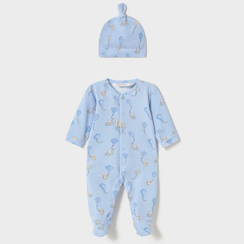 Mayoral Pajacyk z czapką dla niemowlaka Sky