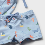 Mayoral Komplet niemowlęcy kąpielowy 3-częściowy z ochroną UV Sailboat