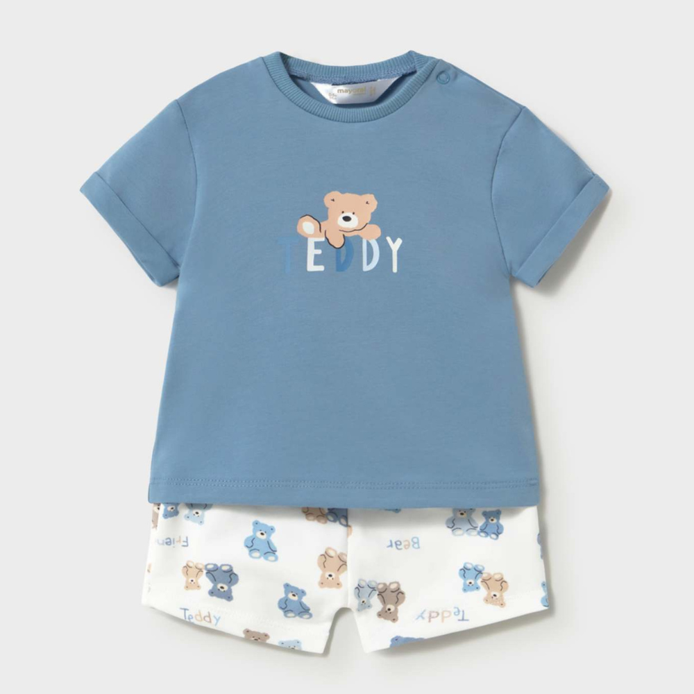 Mayoral Komplet niemowlęcy 2-częściowy z szortami i koszulką Tide