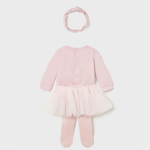 Mayoral Komplet 3-częściowy z tutu dla noworodka Róż Baby