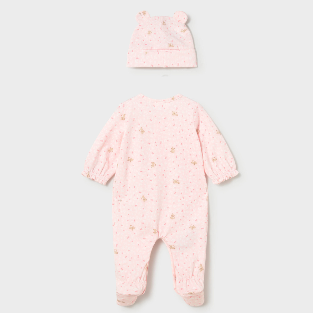 Mayoral Piżamka dla dziewczynki z czapeczką Rose Baby