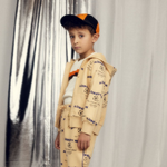 Mini Rodini Bluza dziecięca zapinana Alien City FC Beige