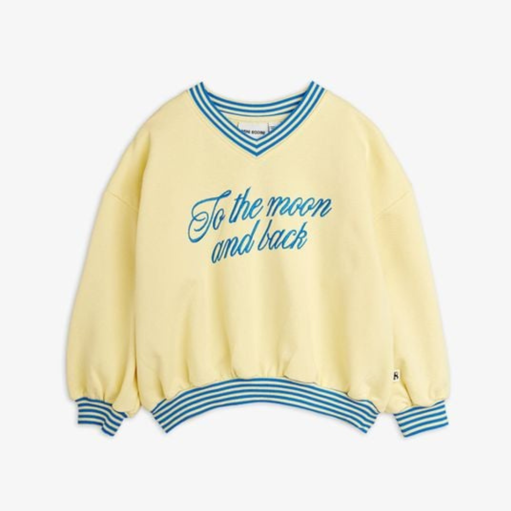Mini Rodini Bluza dziecięca To the moon Yellow