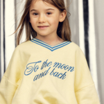 Mini Rodini Bluza dziecięca To the moon Yellow