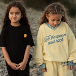 Mini Rodini Bluza dziecięca To the moon Yellow