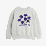 Mini Rodini Bluza dziecięca Eyes Grey Melange